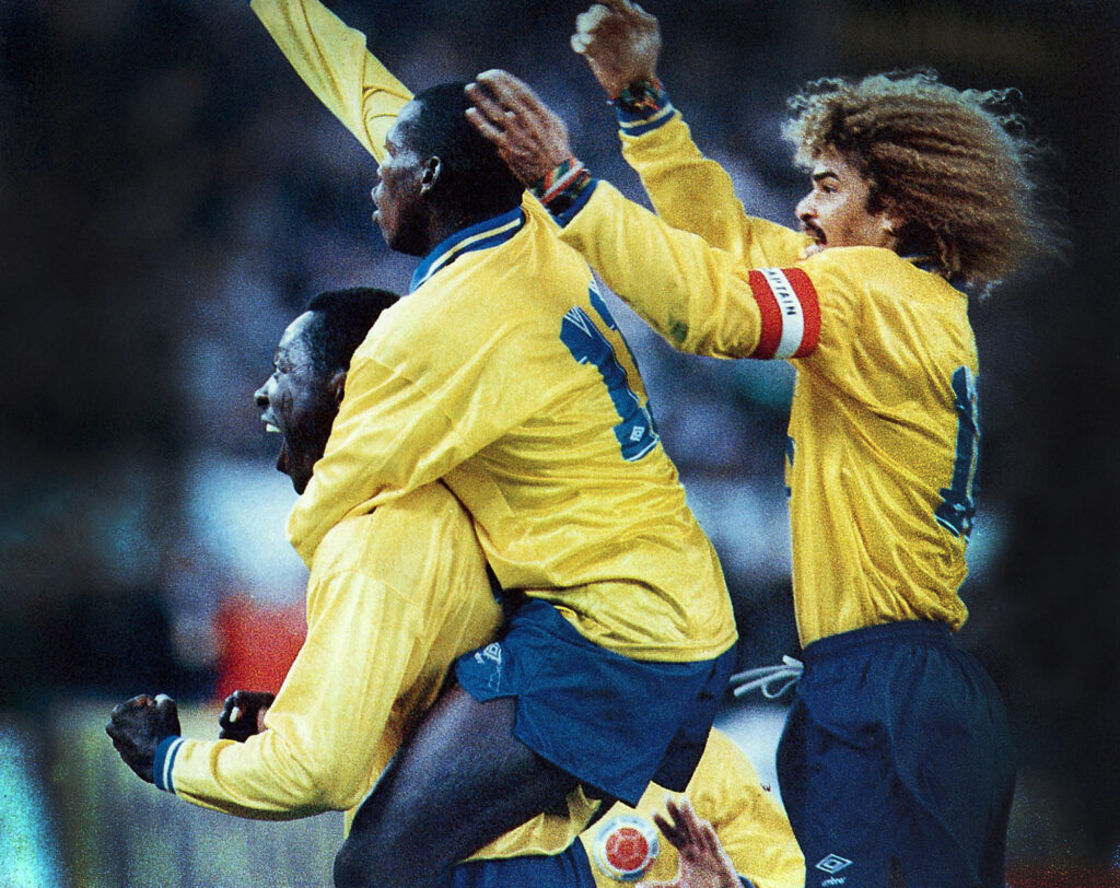 Colombia gana 5 a 0 a Argentina el 5 de septiembre de 1993. Victoria legendaria para la selección. Fotografía de Henry Agudelo Cano.